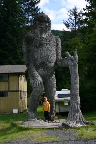 St Helens is in Skamania County where it is a $10,000 fine to shoot a Sasquatch!